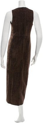 Calvin Klein Collection Suede Midi Dress w/ Tags