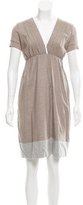 Thumbnail for your product : Brunello Cucinelli Belted A-Line Dress w/ Tags