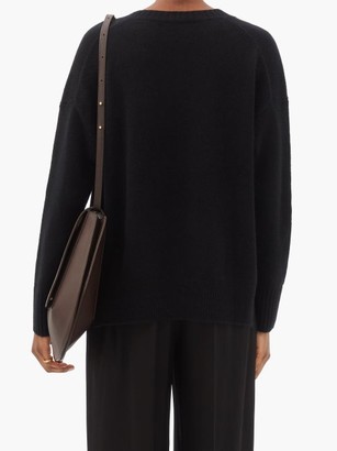 Allude Round-neck Cashmere Sweater - Black