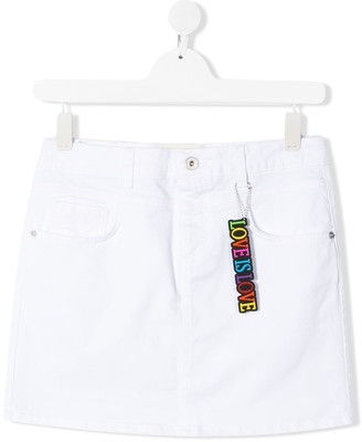 white denim skirt canada