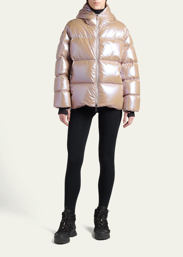 Moncler Tiac Belted Velvet-trimmed 