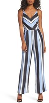 Thumbnail for your product : Adelyn Rae Women's Stripe Crepe Jumpsuit