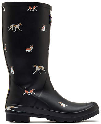 women's rain boots with dogs on them