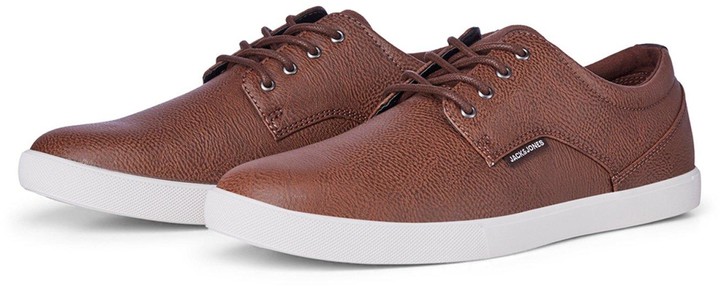 brown leather plimsolls