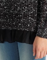 Thumbnail for your product : Lipsy Pleated Chiffon Hem Jumper