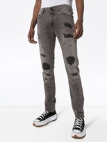 Thumbnail for your product : True Religion slim-fit Rocco patch jeans