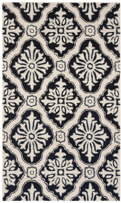 Winston Porter Taran Easy Care Hand Hooked Performance Geometric Rug