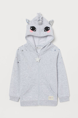 H&M Hooded jacket with appliqués