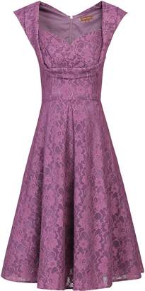 Jolie Moi Crossover Bust Lace Prom Dress