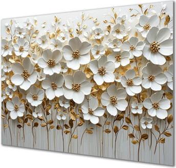 House of Hampton Widlflowers Golden Creamy Blossoms In The Spring VI - Wildflowers Metal Wall Art