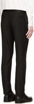 Thumbnail for your product : Calvin Klein Collection Black Wool Tuxedo Trousers