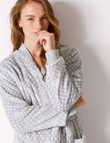 Thumbnail for your product : Marks and Spencer Supersoft Spotted Long Sleeve Dressing Gown