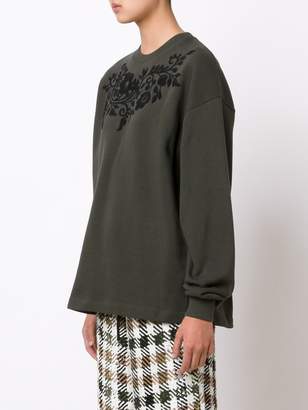 P.A.R.O.S.H. floral embroidered sweatshirt