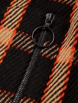 Thumbnail for your product : Akris Punto Short-Sleeve Plaid Wool-Blend Jacket