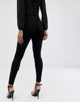 Thumbnail for your product : ASOS DESIGN Ridley high waist skinny jeans in clean black