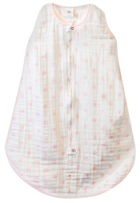 Swaddle Designs Muslin zzZipMe Sack - Pastel Pink Dots
