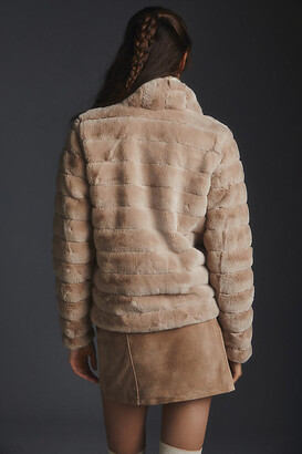 Bernardo quilted faux fur jacket Outlet