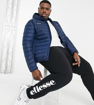 Ellesse PLUS padded lombardy jacket in navy - ShopStyle
