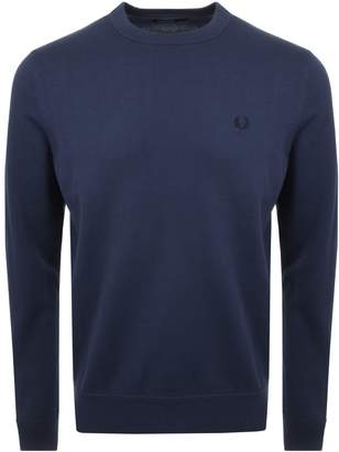 Fred Perry Crew Neck Knit Jumper Navy