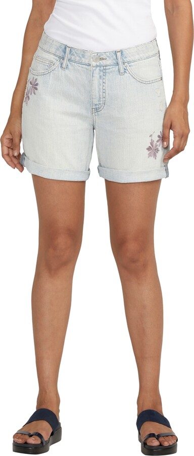 Jag Women's Alex Mid Rise Boyfriend Shorts