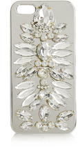 Topshop Womens **Silver Bling iPhone 5 Case by Skinnydip - Silver