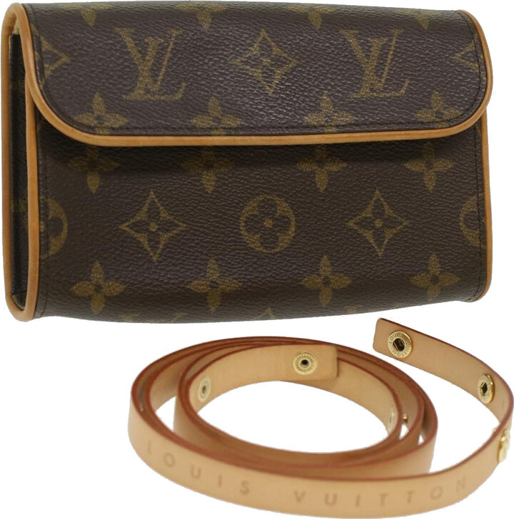 Louis Vuitton Pochette Florentine Brown Canvas Shoulder Bag (Pre