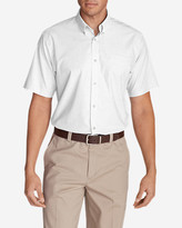 Thumbnail for your product : Eddie Bauer Men's Wrinkle-Free Relaxed Fit Short-Sleeve Oxford Cloth Shirt - Solid