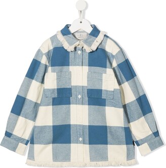 Woolrich Kids Check Cotton-Flannel Overshirt