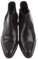 Thumbnail for your product : Stephane Kelian Embossed Leather Booties