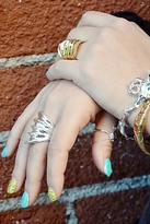Thumbnail for your product : Mr. Kate Vertebrae Ring in Yellow Gold