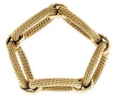 Thumbnail for your product : Cartier 18K Tiered Square Link Bracelet