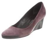 Thumbnail for your product : Tod's Suede Round-Toe Pumps Purple Suede Round-Toe Pumps