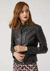 Thumbnail for your product : Emporio Armani biker jacket in nappa leather with padding