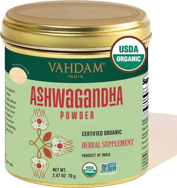 VAHDAM, Organic Ashwagandha Powder (2.47oz) Gluten-Free, Raw Indian Ginseng, Direct from Source