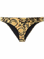 Thumbnail for your product : Versace Logo Embroidered Bikini Bottoms