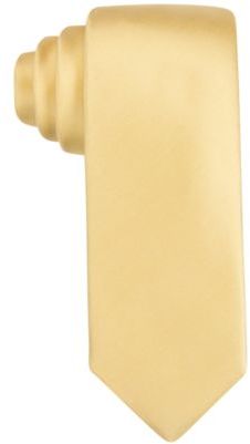 Alfani Men's Yellow 2.75" Slim Tie, Created for Macy's
