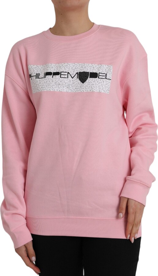 Philippe Model Cotton Logo Long Sleeves Pullover Women's Sweater (Pre-Owned)