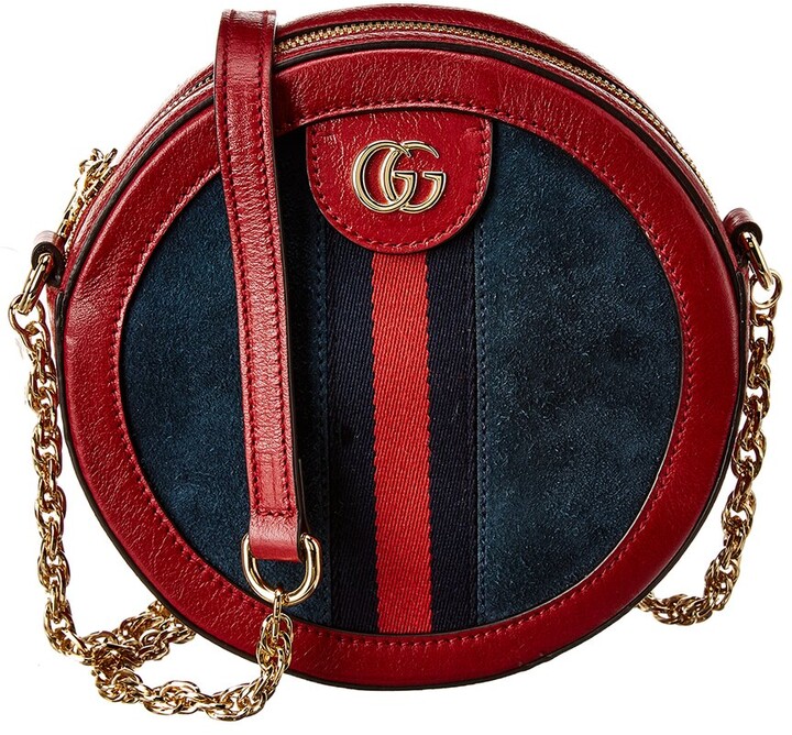 Gucci Mini Ophidia Suede Crossbody Bag