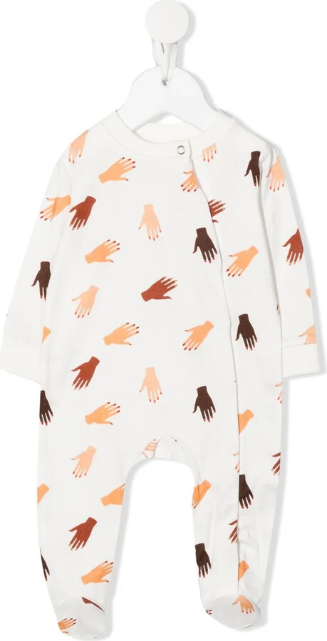 Studio Clay Hands-print organic-cotton pyjamas