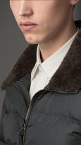 Thumbnail for your product : Burberry Down-Filled Shearling Collar Blouson