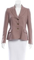 Thumbnail for your product : Moschino Cheap & Chic Moschino Cheap and Chic Herringbone Peak-Lapel Blazer w/ Tags
