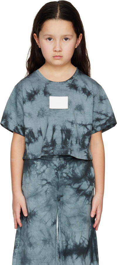 MM6 MAISON MARGIELA Kids Gray Tie-Dye T-Shirt