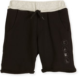 Thumbnail for your product : Karl Lagerfeld Paris Colorblock Drawstring Sweat Shorts, Black, Size 12-16