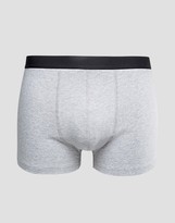Thumbnail for your product : ASOS Trunks In Gray Marl 7 Pack SAVE