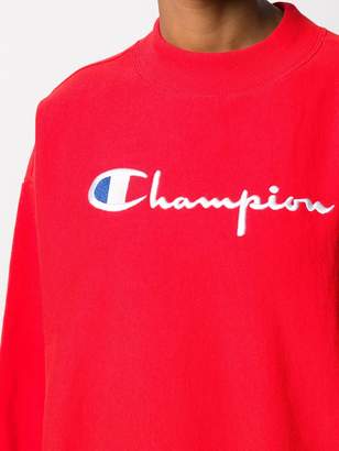 Champion logo embroidered sweatshirt
