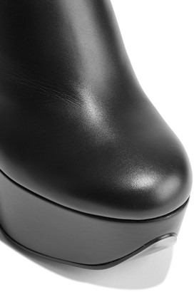 Nicholas Kirkwood Miri Faux Pearl-embellished Leather Platform Ankle Boots