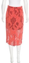 Thumbnail for your product : MSGM Lace Midi Skirt