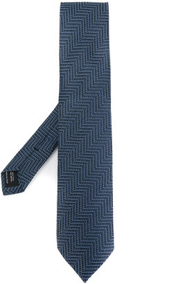 Tom Ford maze embroidered tie