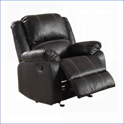 George Oliver Recliners Modern Walnut Brown Faux Leather Recliner Chair with Smooth Reclining | Walnut Brown | Faux Leather
