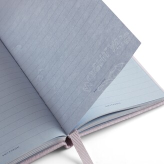 Smythson Panama Leather Notebook, Inspirations And Ideas Wisteria